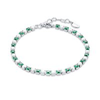 Bracelet Brand Woman Tennis colorato in Steel Zircone 14BR050V-M - 14BR050V-M